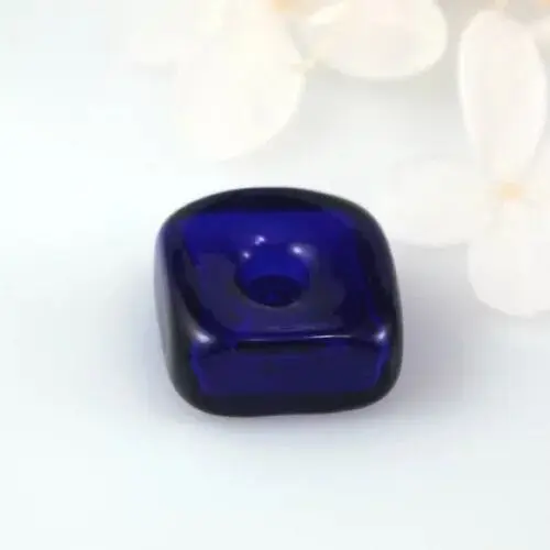 5 adet Mini Murano Cam Uçucu Yağ Kare Şekli Difüzör Deliği ile Uçucu Yağ Aromaterapi Şişesi cam Kolye aksesuarları