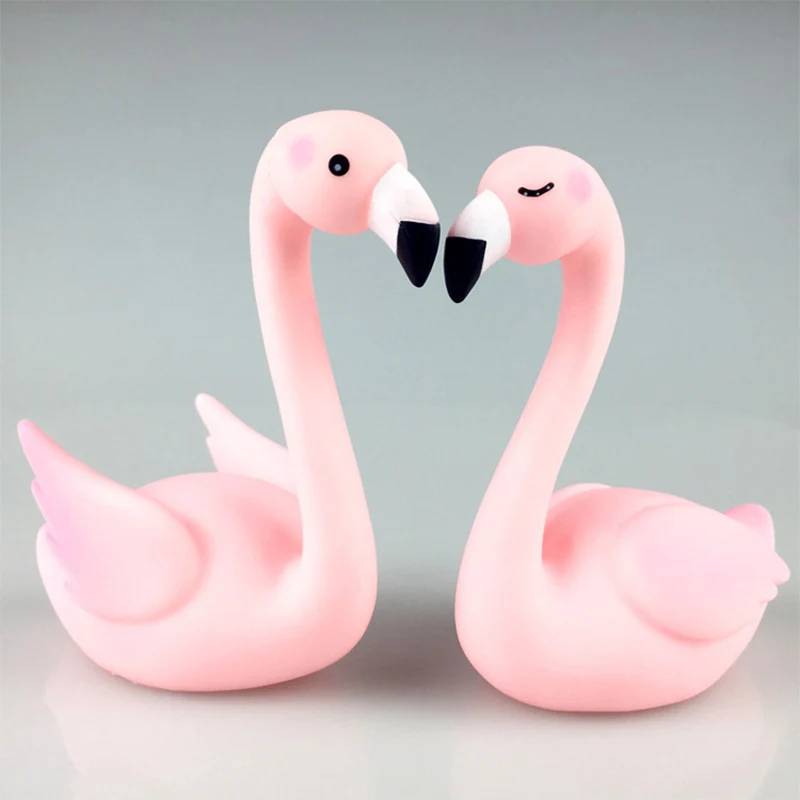 Compleanno Cake Topper Wedding Pink Flamingo Decoratoons Forniture Per Feste Home Cake Decor Tools Wedding Decompression Toy Topper