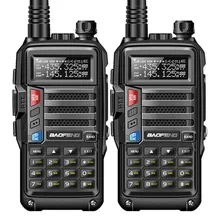 2 шт BaoFeng UV-S9 8 Вт мощная рация VHF/UHF136-174Mhz& 400-520 МГц Двухдиапазонная 10 км дальность портативная двухсторонняя рация
