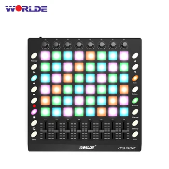 

WORLDE PAD 3 Specifications New Shelves 48/64 MIDI Drum Pad Controller USB With Backlight Slider Electronic Musical Instruments