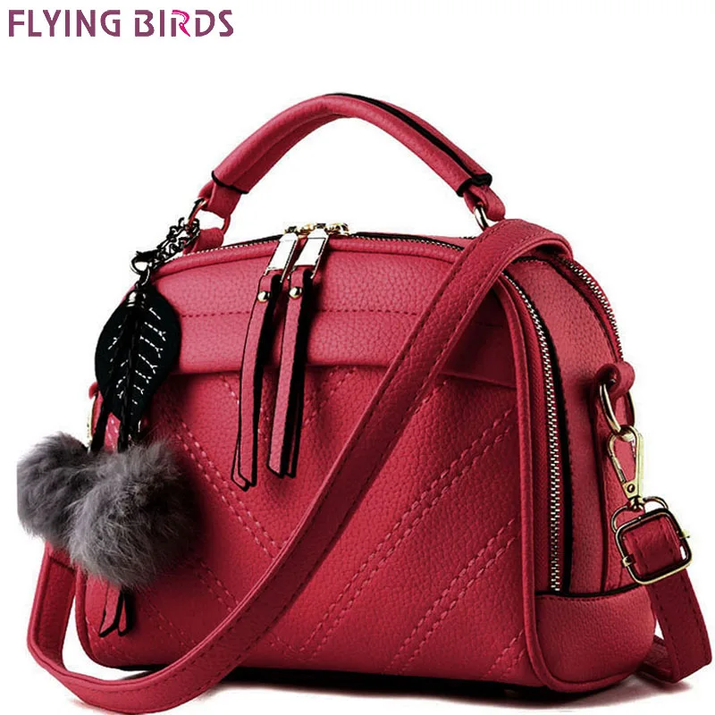 FLYING BIRDS! 2017 women leather handbag of brands women messenger bags cross body ladies ...