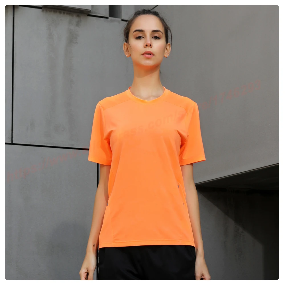fitness trainer correndo t-shirts exercícios respiráveis yoga