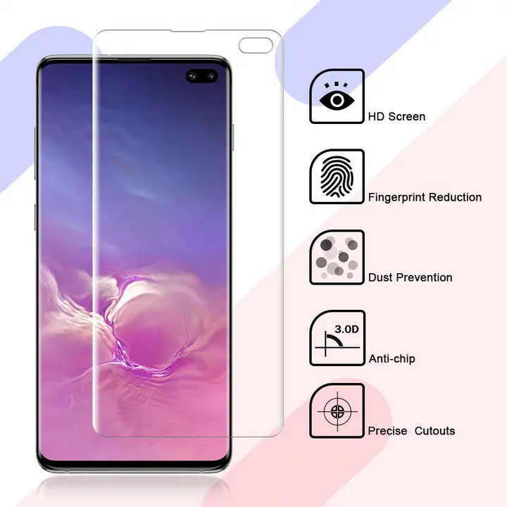 3D полное покрытие Гибкая ТПУ пленка для samsung Note 10 Plus защита экрана samsung Galaxy S10 HD Прозрачная для samsung Note 10 10