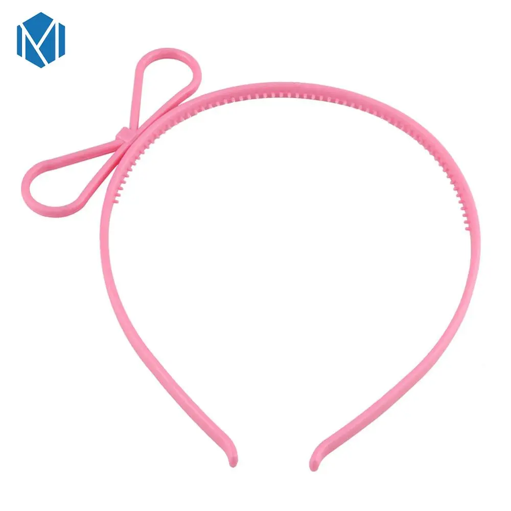 bowknot F M MISM 1 шт., ободки с кошачьими ушками для девочек, корона, тиара, принцесса, с пластиковым животным, лента для волос, Бабочка, бант, аксессуары, головные уборы для девочек - Цвет: bowknot F