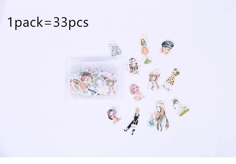 Милый мультфильм Корейский стиль декоративные наклейки клей наклейки Скрапбукинг DIY украшения дневник наклейки - Цвет: 2