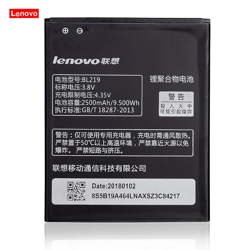 

Original Battery 2500mAh BL219 For Lenovo A880 S856 A889 A890E S810T A916 A816 Top Quality Phone Batteries In stock