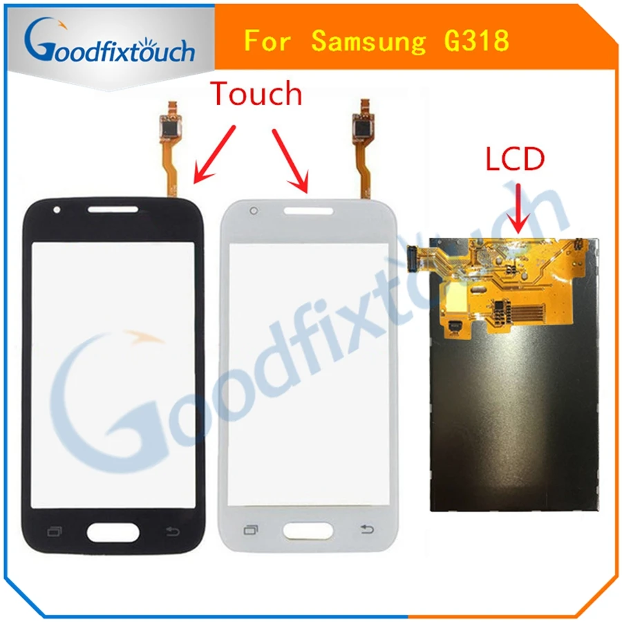 

For Samsung Galaxy Trend Lite 2 G318 G318H Duos Black / White Touch Screen Digitizer Panel Glass + LCD Display Monitor