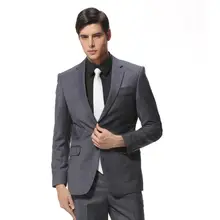 Красивый индивидуальный заказ темно-серый костюм людей свадебный Смокинги для женихов Двойка жениха Бизнес формальный костюм высокого качества