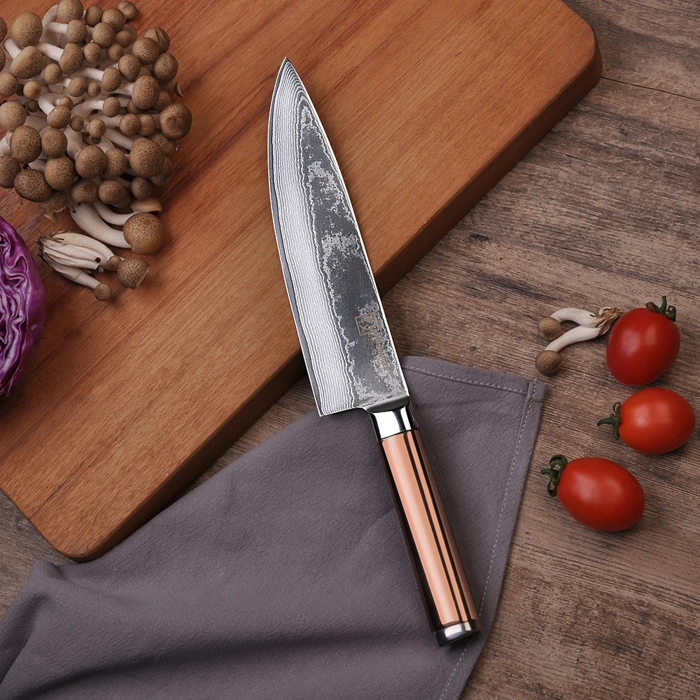 2018 sunnecko 8 &quotшеф-повар Кухня Ножи японский VG10 Сталь Бритвы Sharp Дамаск Лезвие Титан