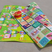 Мягкое одеяло для развивающих спортивных игр, детский зеленый коврик для детей, водонепроницаемый нескользящий двусторонний Коврик для игр