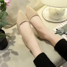 LAISUMK/новые женские замшевые туфли на плоской подошве; модные высококачественные базовые разноцветные балетки с острым носком; балетки на плоской подошве без застежки