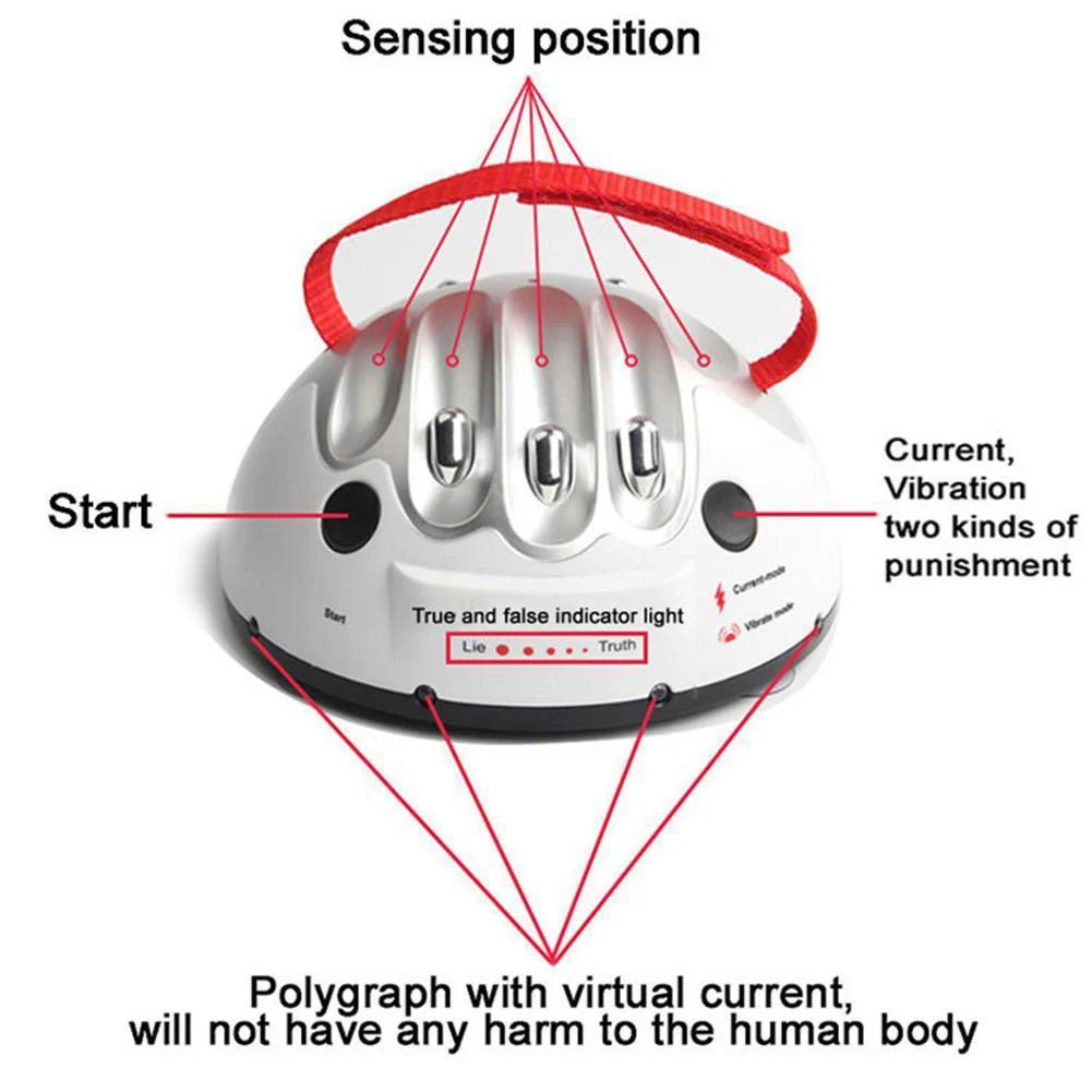 Мини-детектор лжи, тест для взрослых, регулируемые вечерние игрушки для веселой игры, электрошок, детектор лжи, игровой автомат для правды, забавный подарок