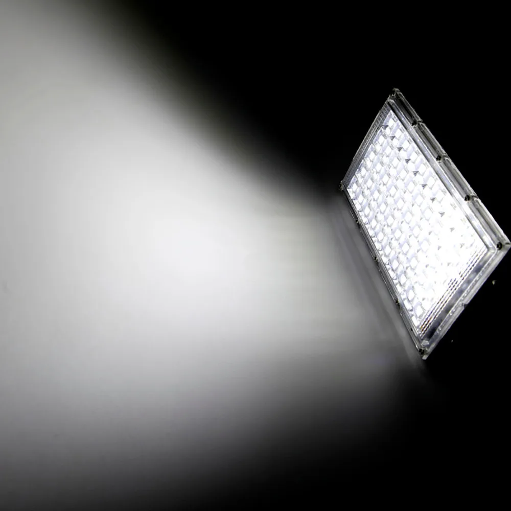 220V 50W Aluminum 50 LED Flood Light Waterproof Outdoor Garden Landscape Lamp