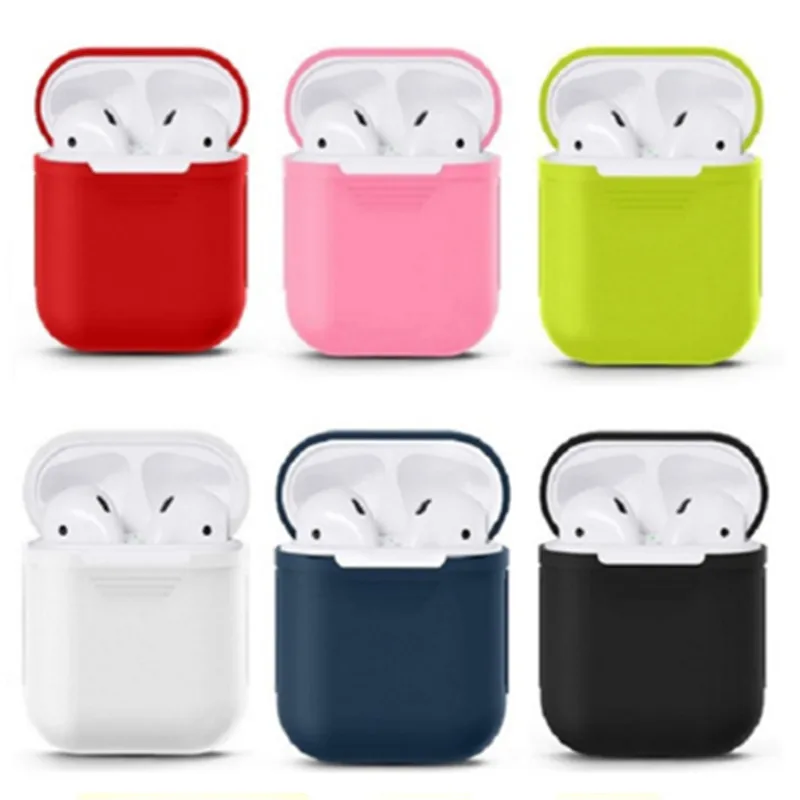Мягкий силиконовый чехол для Apple гарнитура AirPods защитный Air Pods противоударный