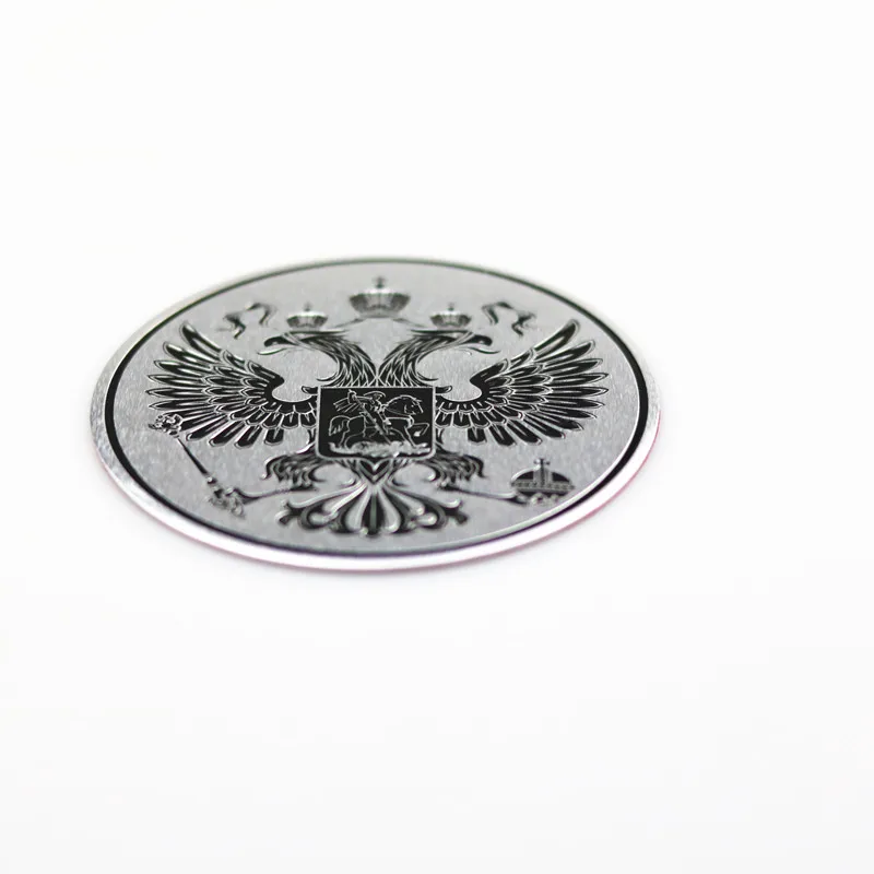 3D car Aluminum Coat of arms of Russia car body metal sticker Russian Eagle Decoration for lada kia Renault toyota