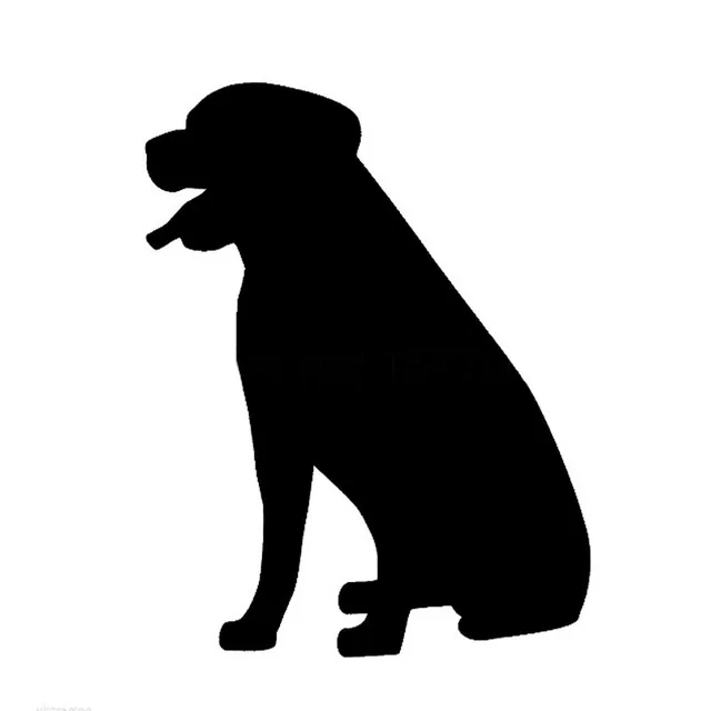 8*12CM Rottweiler Dog Car Sticker Decals Dog Sitting