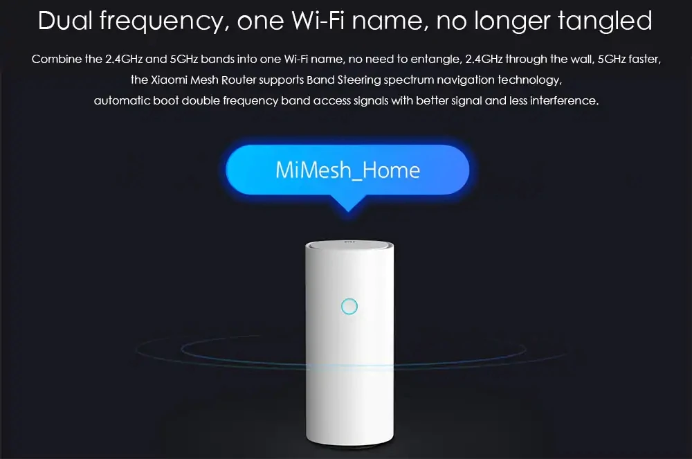 Роутер Xiaomi Mijia 2,4G/5G Wifi высокоскоростной 4 ядерный процессор 256MB Gigabit для Xiaomi Smart Home 248 устройство MiWiFi приложение