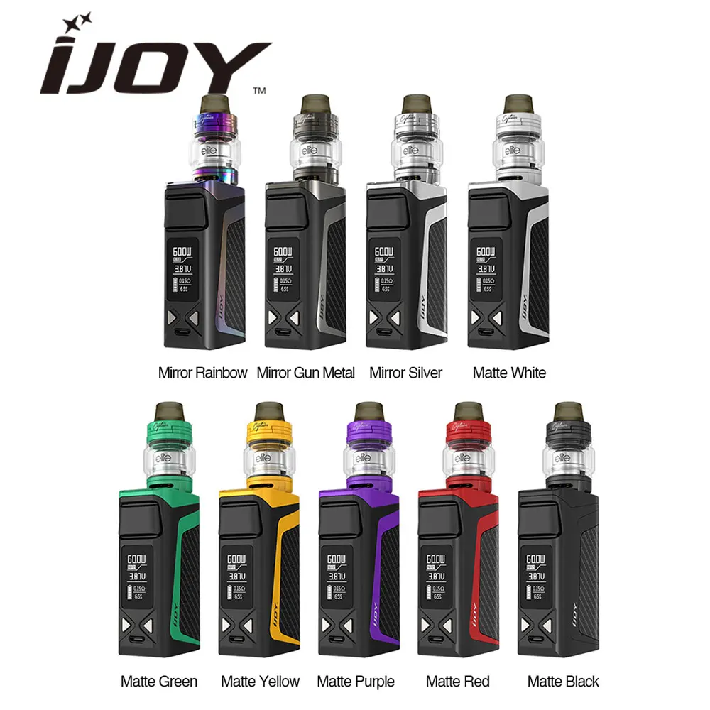 Оригинальный 60 Вт IJOY ELITE Mini Kit с RDTA коробка мини мод и резервуар Subohm RTA встроенный