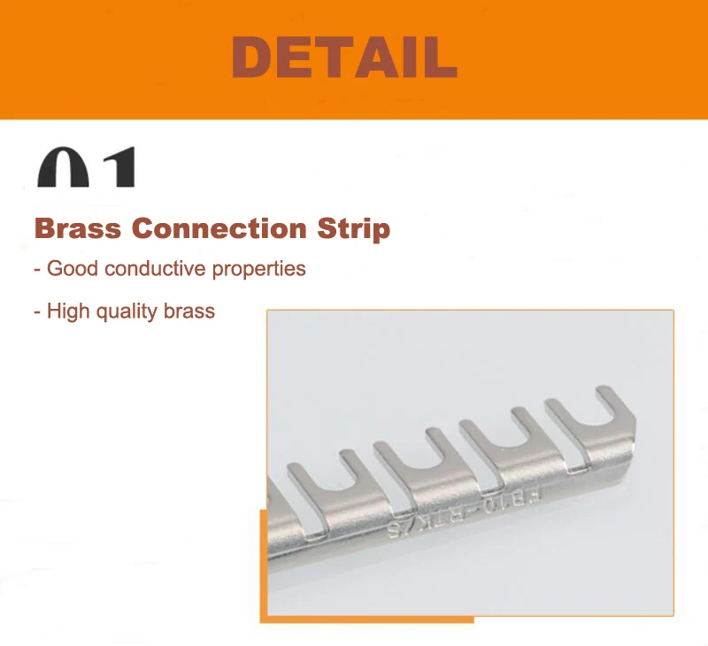FBI 10-URTK-S brass connection strip