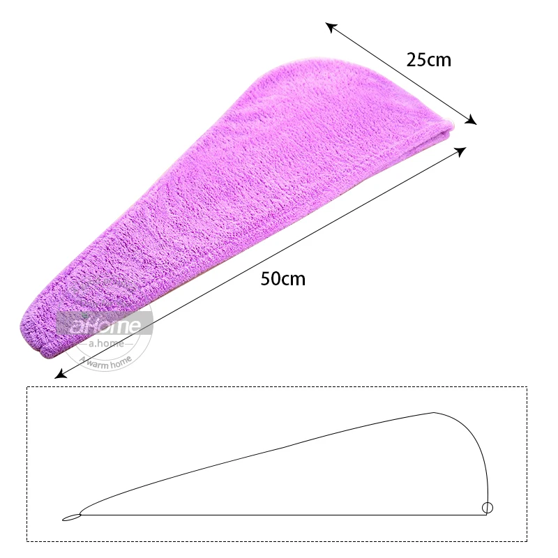 Плюшевая шапочка для душа, быстросохнущее полотенце для волос, банная шапка, однотонное полотенце из микрофибры, аксессуары для ванной комнаты, быстро сохнет шапка для волос