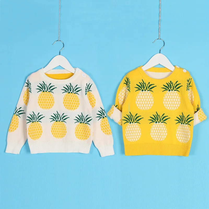 

Hotsale Auutmn Girls Clothes Kids Casual Cartoon Cloud Sweater Baby Girls Knit Overall Boys Cotton Overall D0207