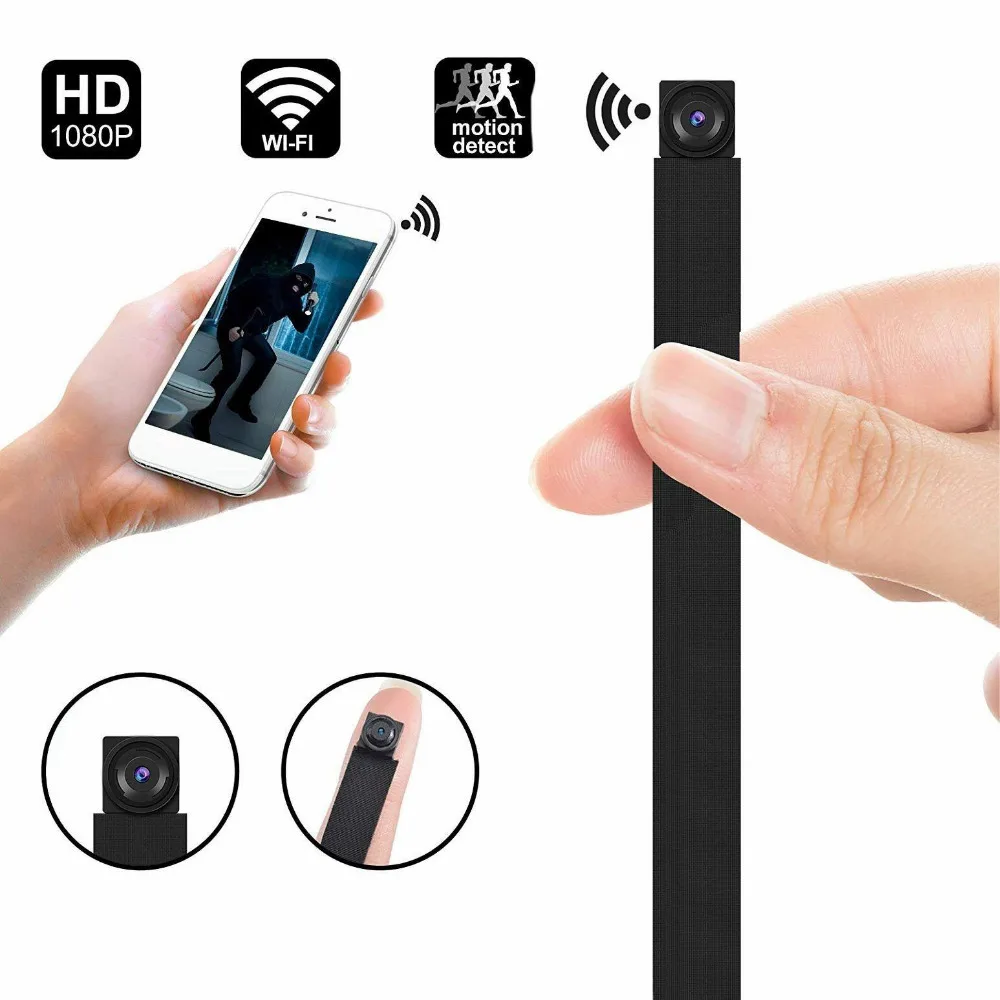 

HYUCHON Mini Camera Micro Size WIFI HD 4K Ultra HD Nanny Cam Supports 10 hours IP Home Security Video Wireless Camcorder