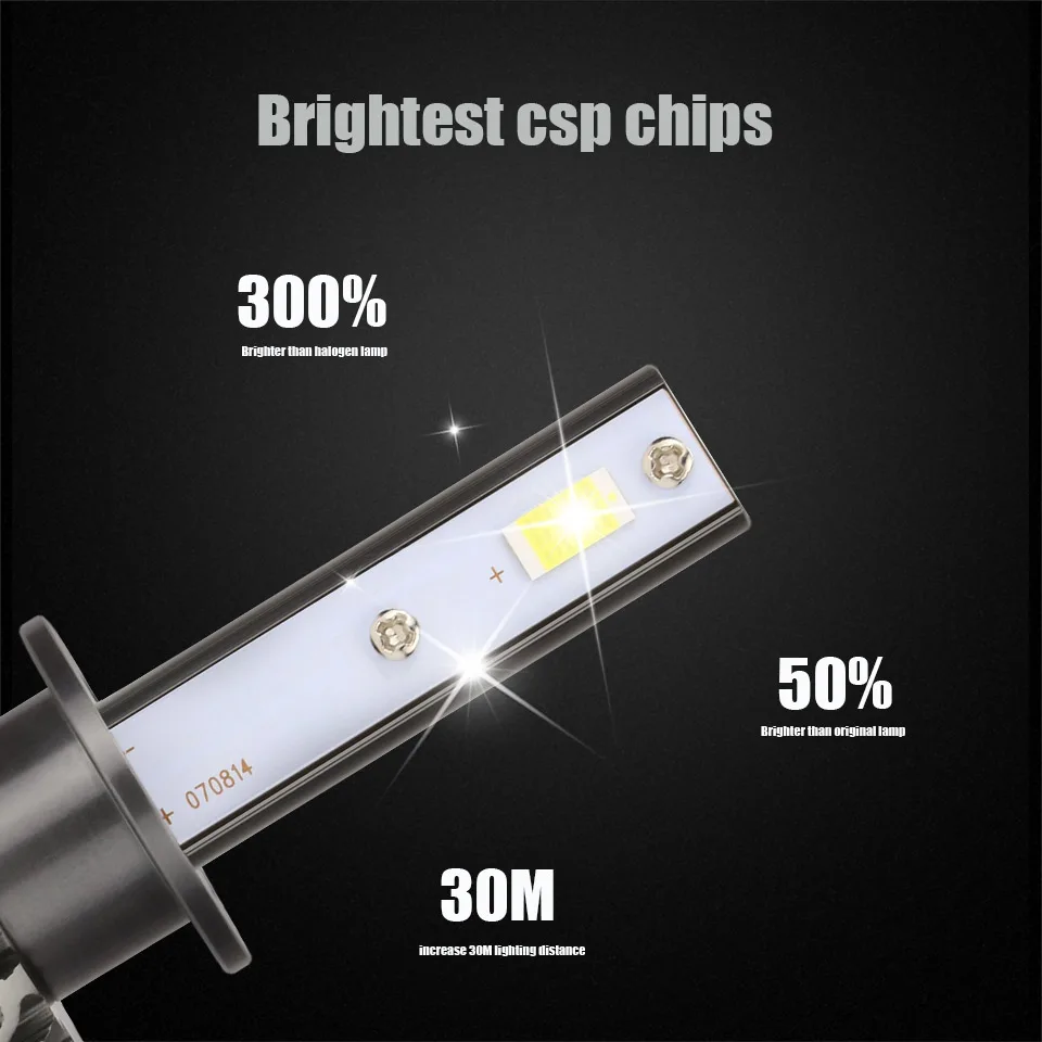 ANMINGPU 2 шт. CSP 10000LM/пара лампы H1 светодиодный 6000 К H4 H7 H3 H11 туман свет 9005/HB3 9006/HB3 9007 60 Вт