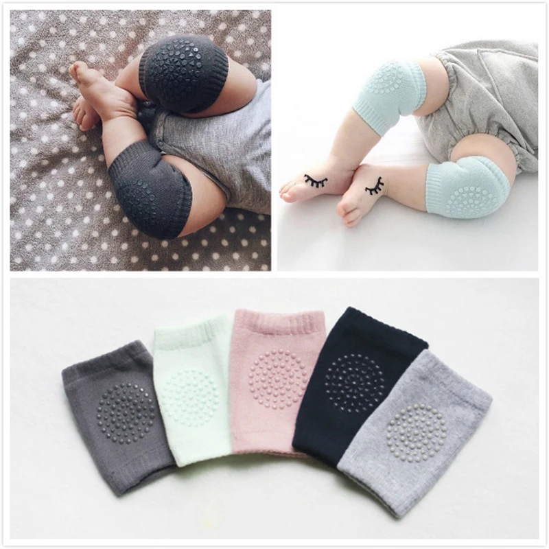 2019 Cotton Summer Baby Knee Pads Kids Anti Slip Crawl Necessary Knee Protector Babies Leggings