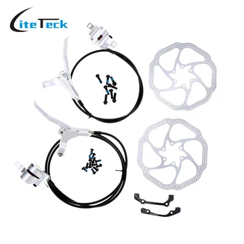 

Hydraulic Bicycle Front / Rear Disc Brake Set MTB Bike Oil Disc Braking Rotor Levers Bicycle Refit