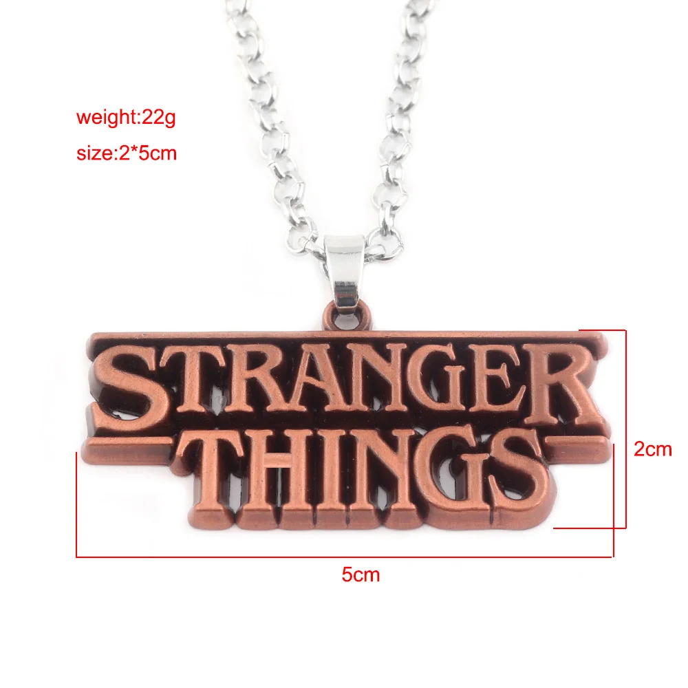 Ожерелье с буквами из фильма «странные вещи», настенный светильник в виде алфавита, ожерелье с подвеской в виде монстра 11 для женщин и мужчин, ювелирные изделия для косплея