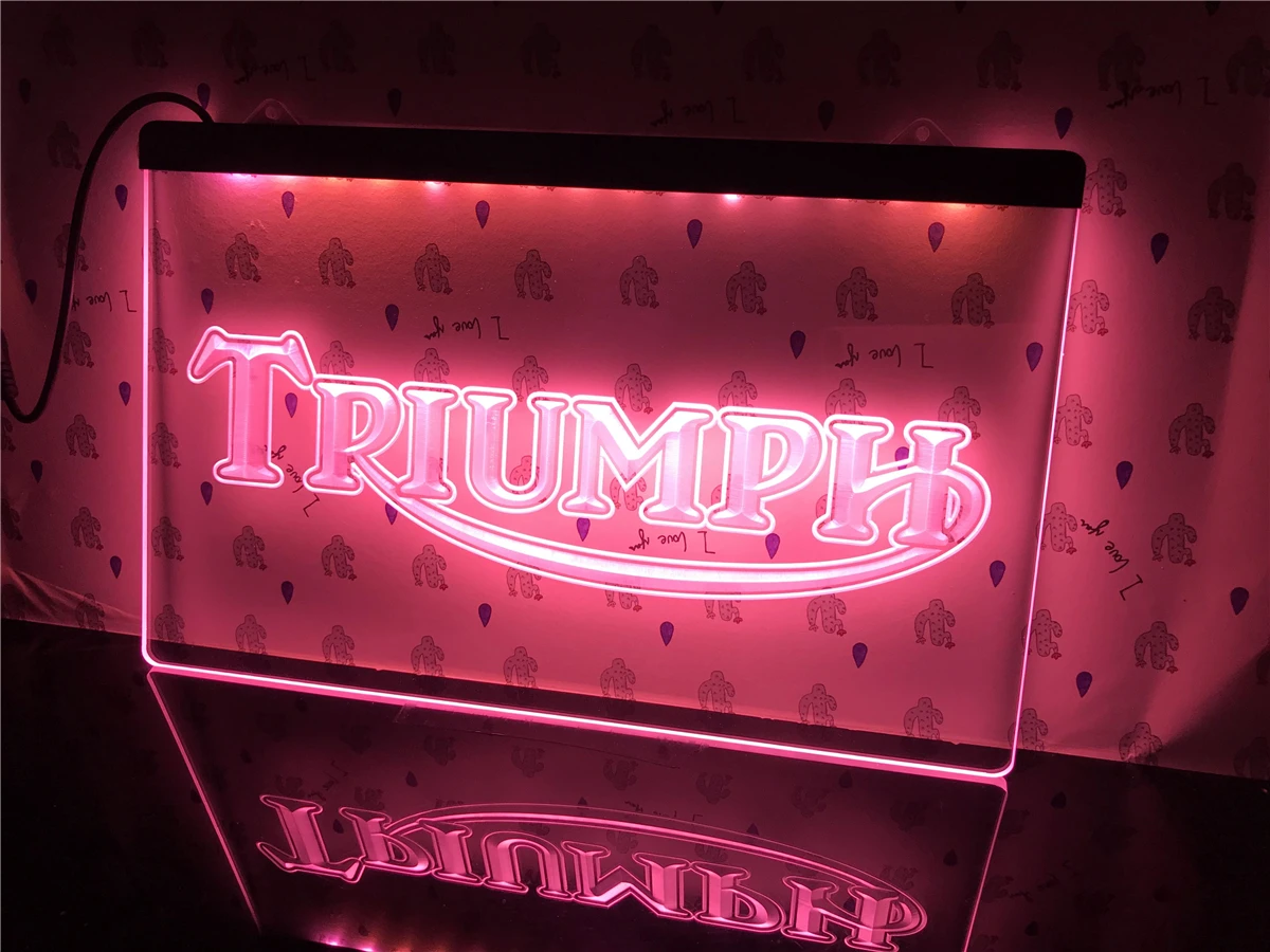 D051 светодиодная подсветильник ка для ремонта мотоциклов Triumph|Таблички и знаки| |