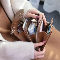 Новый из искусственной кожи сотовый телефон сумка мода небольшой смартфон для женщин сумки 7 цветов Crossbody карман на молнии карты кошелек