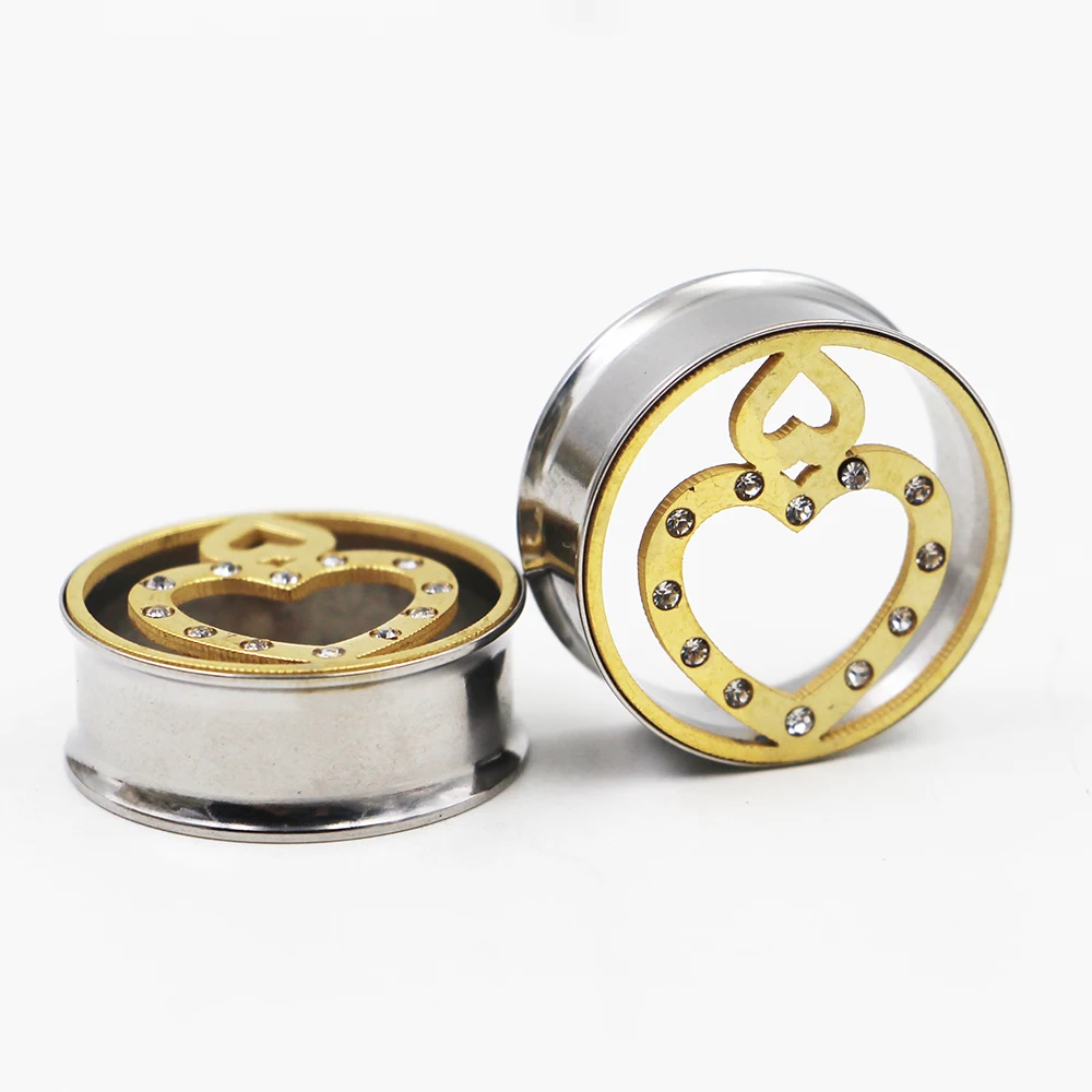 Buy 2 Pieces Double Flare Ear Gauge Plugs Stainless