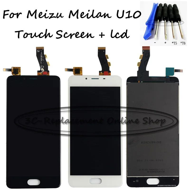 

5.0 inch Meizu U10 lcd display touch screen Sensor + Tools 100% New Digitizer Replacement For Meilan U10 Pro Prime Mobile Phone