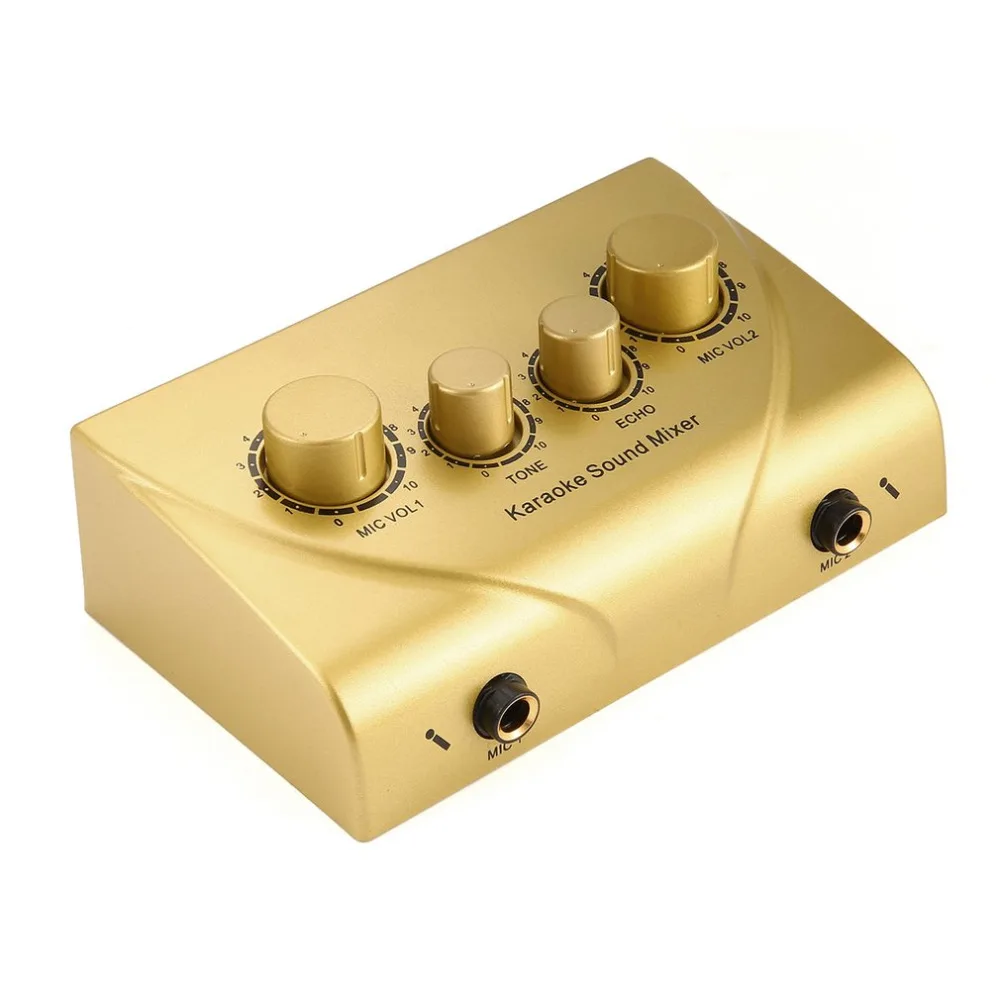 Звукомикшер для караоке профессиональная аудиосистема портативная мини цифровая звуковая система для караоке эхо-смеситель