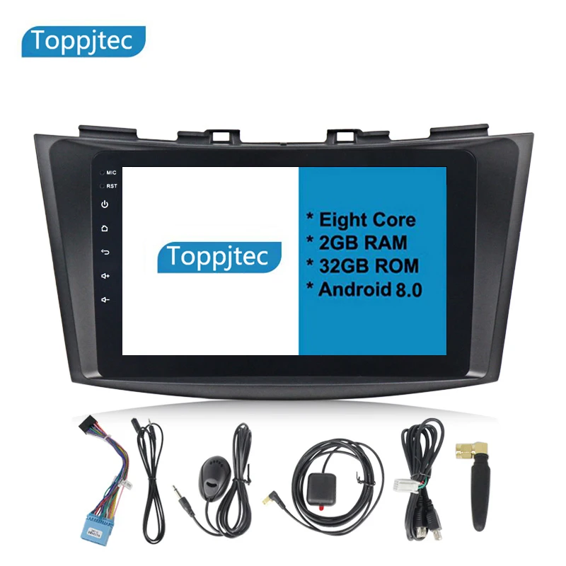 Flash Deal For SUZUKI SWIFT 2011-2015 Android 8.0 4G Ram Car dvd  gps navigation head unit multimedia stereo with full touch screen 1