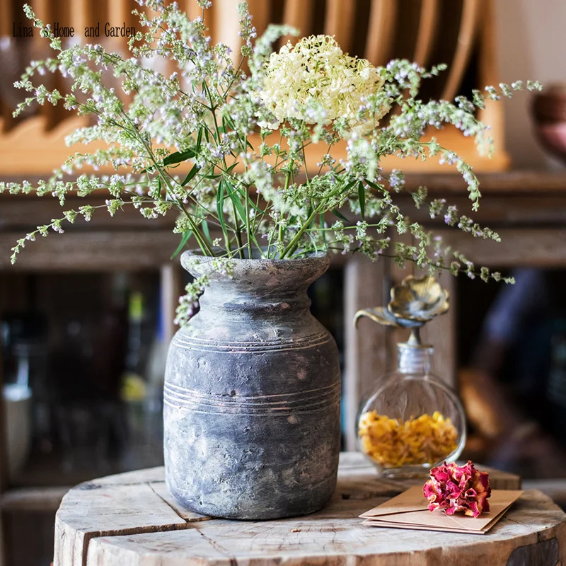 

buddhist mood small concrete handmade vintage vase
