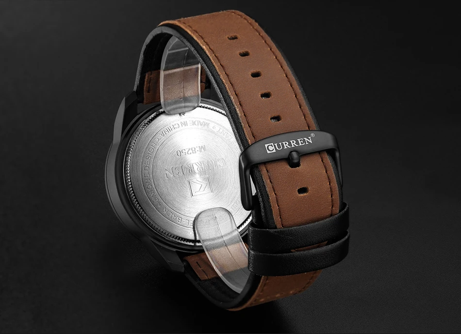 Модные мужские кварцевые часы водонепроницаемые новые мужские повседневные спортивные цифровые часы военные кожаные часы Relojes Hombre Relogio Masculino