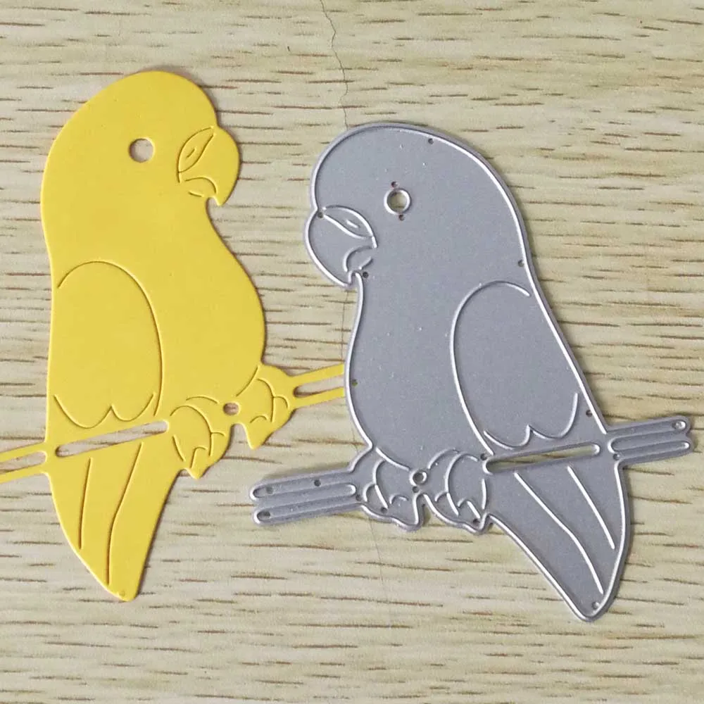 

Estel Craft Embossing Die Parrot Sit Branch Border Metal Cutting Dies for Scrapbooking Card Making New Arrival 2019 Cut Template