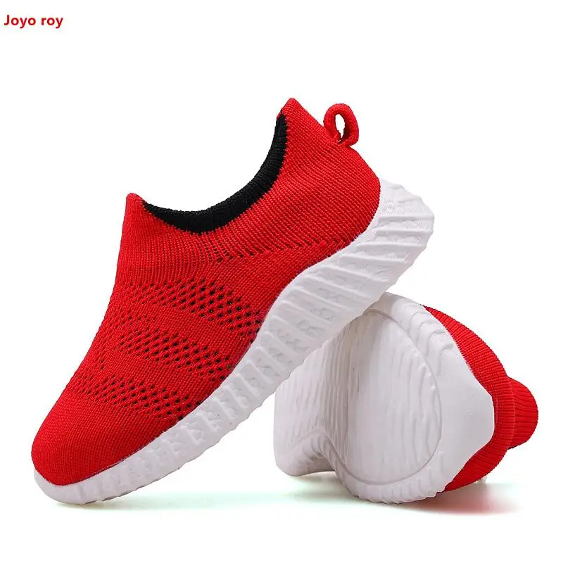 

Children's Shoes 2019 Flying Woven Mesh Socks Shoes Children Boys Sneakers Girls Hard Bottom Shoes Baby Toddler Shoes Four Color