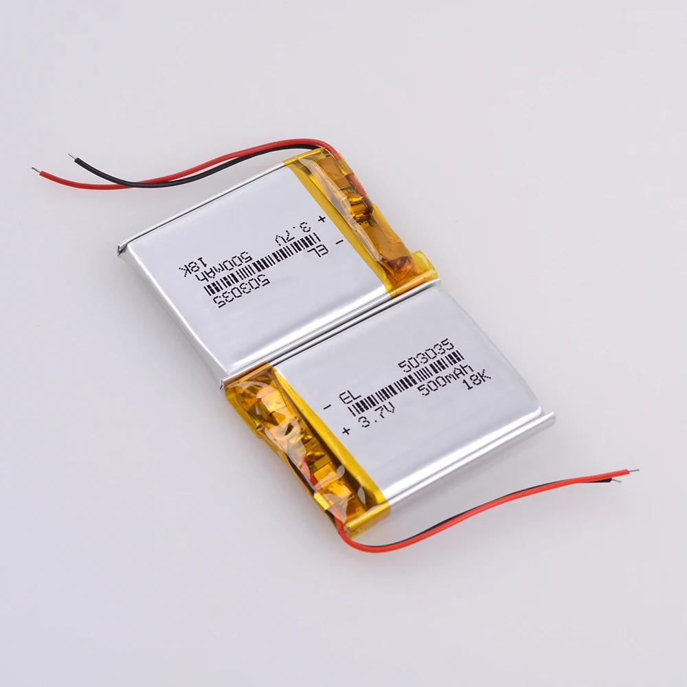 

503035 3.7v 500mah Lithium Polymer Rechargeable Battery dvr auto-registration bluetooth column phone video recorder register