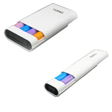 TOMO V8-4 Shell Power Bank Case Charger Station and TOMO V8-2 Diy Powerbank Box Casing LCD Power Indicator Display (No Battery)