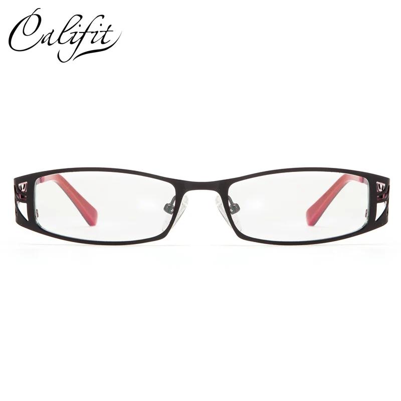 Optische Neue Design Damen Marke Titan Muster Elegante Frauen Gläser Linse 005 brillen Hohle Büro Califit qOHxtt