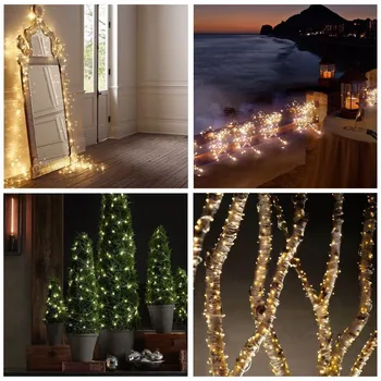 

Solar Copper Wire String lights Fairy 10M 20M Rechargeable Outdoor LED Holiday light Wedding Christmas Garden lamp Decor