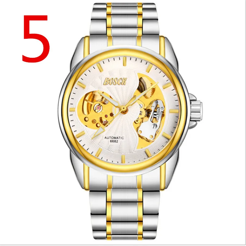 

Luxury Men Watch Full Stainless Steel Gold Quartz Watch Famous Brand Men's Gold Wristwatch Waterproof Calendar Clock1