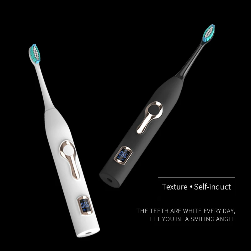 HERE-MEGA Automatic Sonic Electric Timer Toothbrush Ultrasonic Vibrating Whitening Power Rechargeable Tooth Brush USB for Adult HERE-MEGA Automatic Sonic Electric Timer Toothbrush Ultrasonic Vibrating Whitening Power Rechargeable Tooth Brush USB for Adult