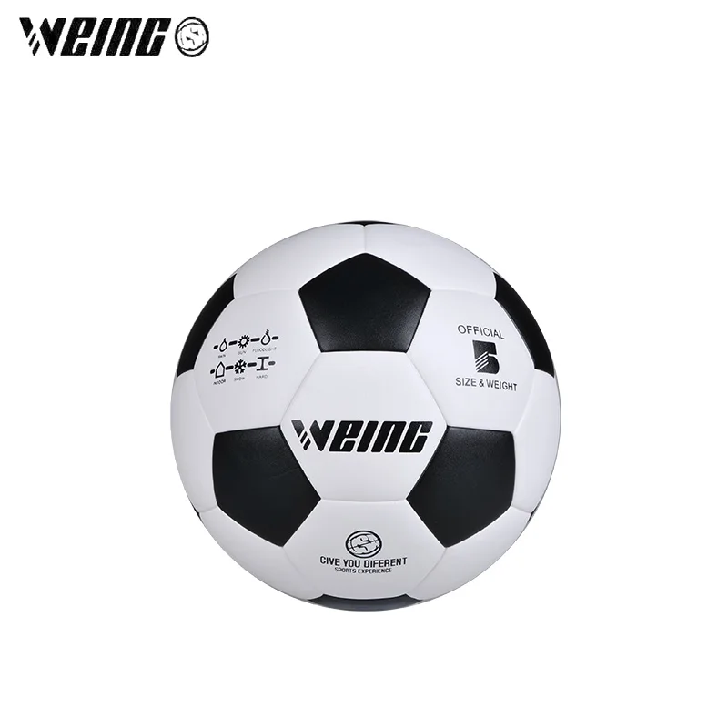 Белый WEING 215 футбольный мяч Размер 5 PU футбольные мячи Bola De Futbol Topu Voetbal Calcio - Цвет: Белый