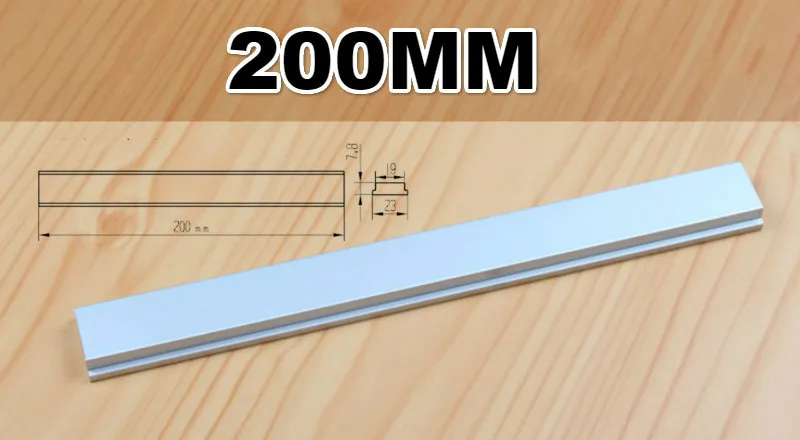 100 мм-450 мм алюминий M6 M8 скользящая плита Т-образная дорожка слот для торцовочной дорожки приспособление слот деревообрабатывающий инструмент фрезерный стол инструменты - Цвет: 200mm