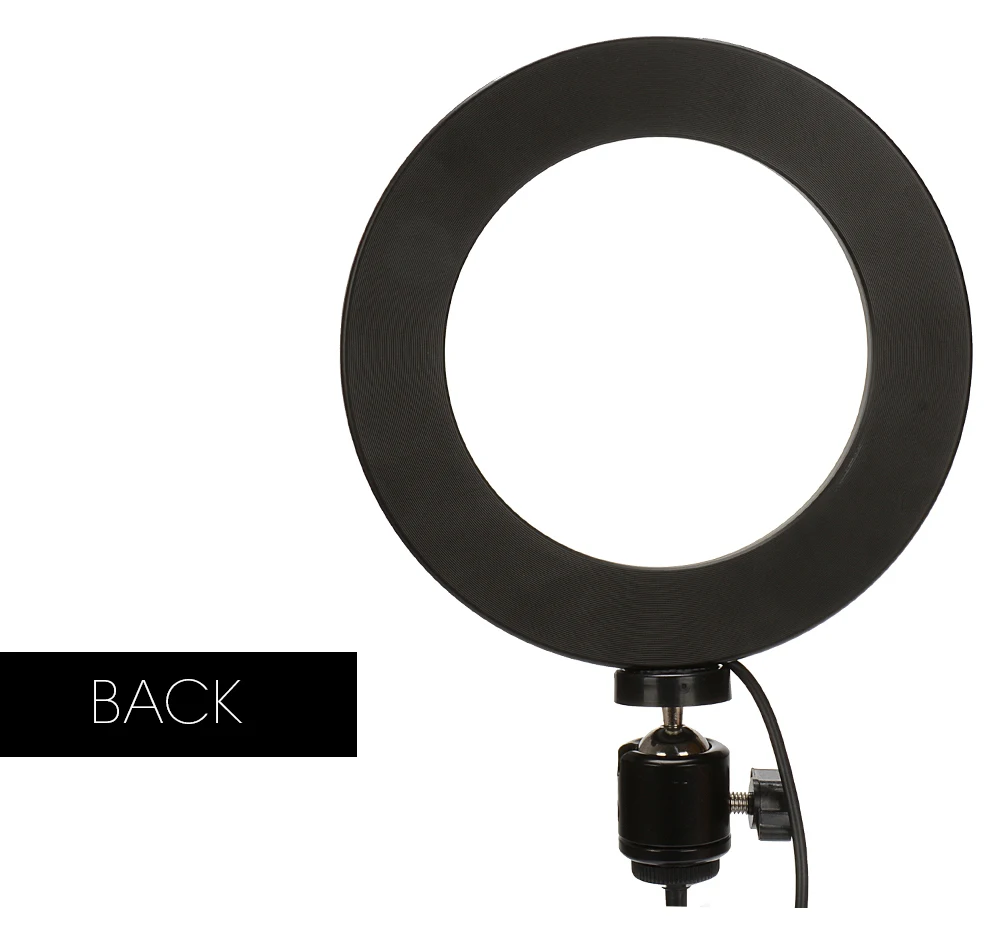 Photography LED Selfie Ring Light 16/26cm three-speed Stepless Lighting Dimmable With Cradle Head For Makeup Video Live Studio