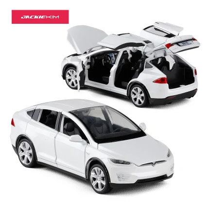 Модель автомобиля Tesla X90 из сплава 1:32 металлический литой Радиоуправляемый